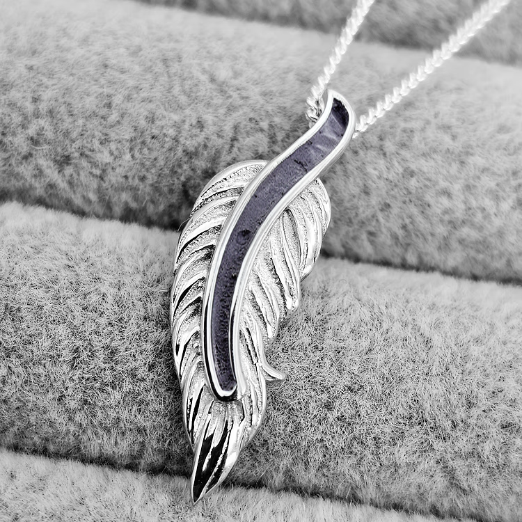 Floating Feather (Ashes Or Hair)