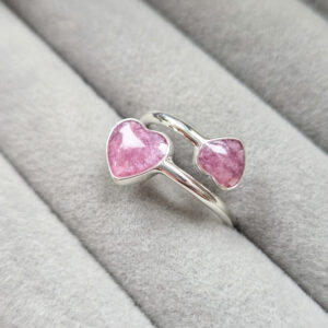 Heart Adjustable Ring (Ashes Or Hair)