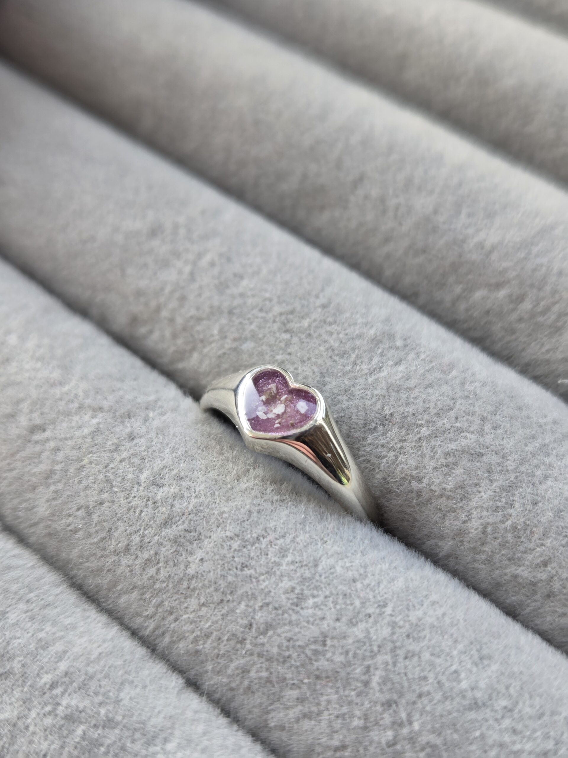 Heart Signet Ring (Ashes Or Hair)
