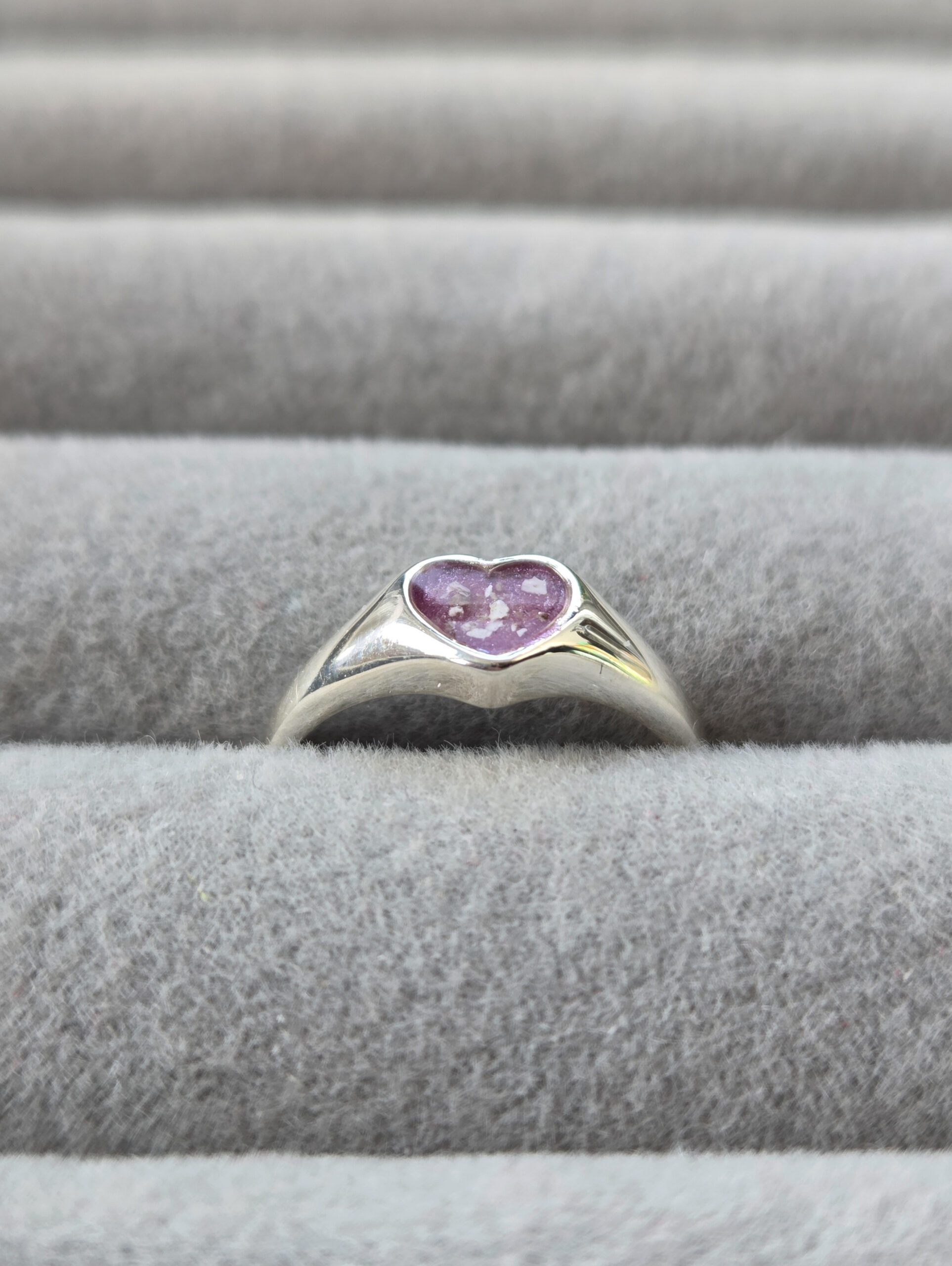 Heart Signet Ring (Ashes Or Hair) - Image 2